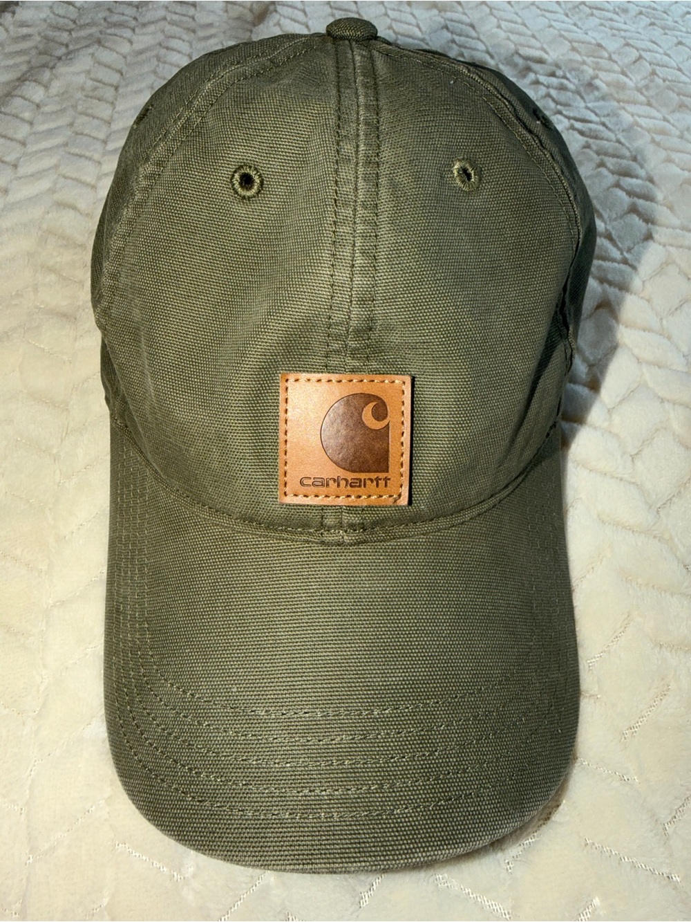 Carhartt Canvas Cap Olive Green One Size